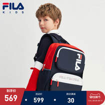 FILA Phila childrens clothing childrens backpack 2021 new boys and girls backpack large capacity senior school bag tide