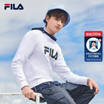 FILA Phila Fiele official mens pullover sweater 2021 Autumn New LOGO print casual round neck sleeve sweater