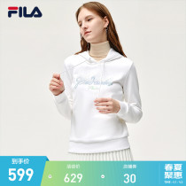 FILA File Official Woman Knit Cap Sweatshirt 2021 Winter New Fashion Casual Lionatshirt Woman