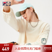 FILA FUSION FILA Chao brand women's pullover sweater 2021 winter new sports loose short pullover