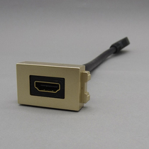 128 champagne gold ribbon HDMI HD module version 1 4 2 0 for straight head docking panel and ground plug