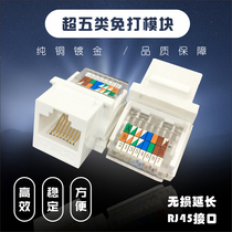 Computer socket CAT5 network cable head module AMP network cable panel Amp type network RJ45 network socket module