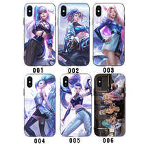 KDA Akali Evelyn knife sister Kasha mobile phone case for XS MAX Apple 12 drop 11 soft 8p Xiaomi 9