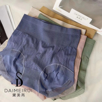 Damei Rui 9069 new five gift box high waist belly beauty female organza luxury triangle short underwear head