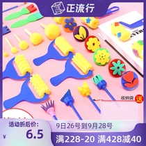 Sponge painting brush painting children seal brush paint roller roller kindergarten graffiti tool painting early education brush