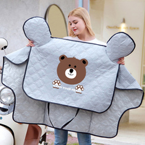 Electric motorcycle weatherproof summer sunscreen cover thin battery waterproof wind and rainproof small summer spring and autumn seasons