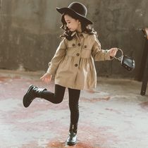 Girls  autumn coat Childrens 10 early autumn windbreaker 2020 Western style medium and large 12 childrens girl coat 14 years old