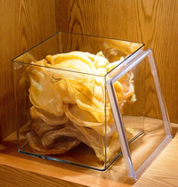 Large-capacity food sealing tank Tangerine Peel storage tank fish gum Cordyceps medicinal material tank transparent storage box sealing box