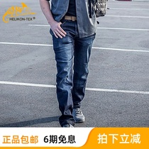 New HELIKON Hliken Tactical Jeans Men Straight Outdoor Elastic Slim Tactical Pants Breathable Wear