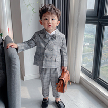 Baby dress autumn and winter one year old children British style handsome suit boy Korean version of foreign style small suit suit suit