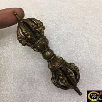 Imitation Ancient Pure Copper Nine Shares Kestong Pestle Open brass Pestle Downpestle pestle Pestle Mizong Buddhist Buddhist Art Collection
