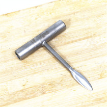 Raw Oyster Knife Oyster Knife Full Steel Forged Open Oyster Knife T Type Bay Scalpel Grill Prying Raw Oyster Tool Carbon Steel