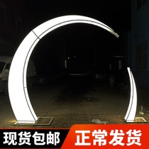 2021 new wedding props glowing moon background wedding arrangement hotel wedding hall decoration mall beautiful Road introduction
