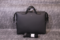 German Technology sense carbon fiber coated cowhide men Business leather briefcase shoulder Hand bag