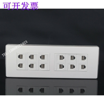 Type 118 panel phone information 12-port panel wall six-position panel socket voice phone 12-hole CAT3