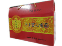 Zhengyang specialty old Chanji handmade hollow tribute noodles handmade noodles fine noodles gift box full box 12 bags