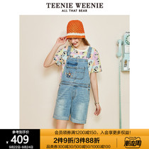 TeenieWeenie bear jeans with pants shorts cute age pants loose thin ins tide women