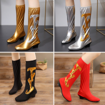 New Tibetan dance boots Mongolian dance shoes mens and womens ethnic minority performance dance boots womens high boots mens