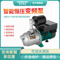 New Territories frequency conversion booster pump automatic stainless steel tap water pipe pressurized household Villa pressurized constant pressure water supply