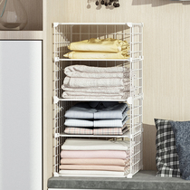 Simple layered partition clothing storage artifact divider shelf home bedroom wardrobe partition finishing wardrobe