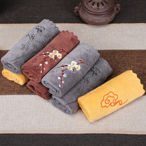 Kung Fu tea towel tea cloth absorbent thick tea set towel tea table cloth special rag tea table accessories Zen