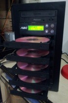 Pioneer one-drag five-disc copy machine ABC-T7 burning tower dvcd copy