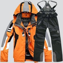 2020 new special mens ski suit set diagonal zipper windproof snow shield outdoor winter wear-resistant cotton coat