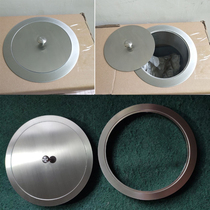 Stainless steel kitchen countertop recessed trash can cover cover kitchen sink round cover