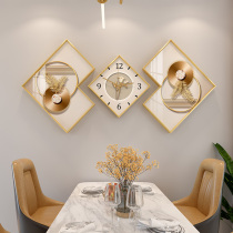 Light luxury decoration clock wall clock living room home fashion minimalist creative net red restaurant high-end silent clock wall hanging