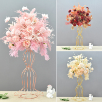 Wedding props Simulation flowers Wine shop owner table flowers Wedding hall decoration stage road guide window photography sign-in table ornaments