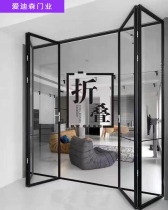  Wuhan very narrow push-pull glass door titanium magnesium aluminum alloy kitchen balcony bathroom living room telescopic sliding door original