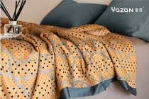 Yazan 21 new summer cool quilt Modal pure cotton double yarn air conditioning quilt double machine washable simple fashion fresh