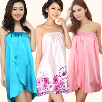 Summer New Silk Mask Breath Dress Adult Feeling Toilet Bathroom Bathroom Bathrobe