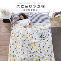 Double portable pure cotton quilts with hood supplies Dirty Quilt Cover Single Travel Bed Stay Hotel Sepal Sleeping Bag Folk