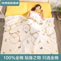 Cotton travel sleeping bag hotel dirty sleeping bag cotton travel sleeping bag dirty bed sheet Hotel separated dirty artifact twill