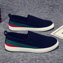 2022 new Summer Breathable Canvas Mens Shoes Society Little Guy Sloth a foot pedal Old Beijing Bushoe Han version Tide Shoes