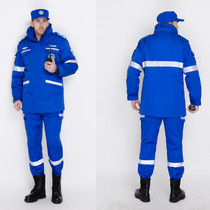 Lang Senkai Winter Emergency Rescue Cotton Clothing Fire Cotton Clothing Labor Safety Work Suit Rescue Training Clothes For Training Cotton Clothing
