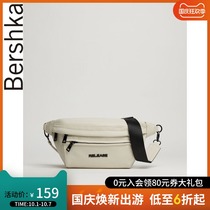 Bershka men 2021 New early autumn trend casual double zipper running bag crossbody chest bag 09635266710