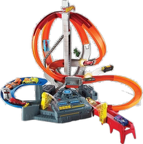 Mattel Hot Wheels Hot Small Sports Car Electric Repair Station Track Roundabout Volcano Track Boy Toy