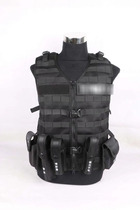 Patrol Waistcoat Tactical Vest Waist Adjustable Magic Sticker Protective Waistcoat Security Vest