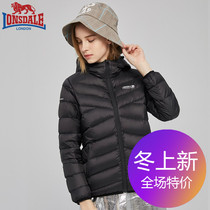 LONSDALE Dragon Lion Dell autumn and winter outdoor light down jacket womens sports fashion hooded light warm coat