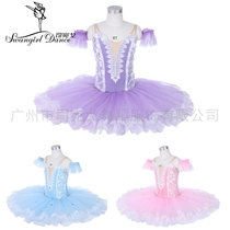 Childrens TUTU dress custom TUTU dress blue Gisele performance costume 8-layer gauze TUTU skirt