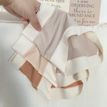 bluesock blue peninsular milk tea ice panty knickers no-mark naked sensation Agrass antibacterial crotch mid-waist triangular pants comfort