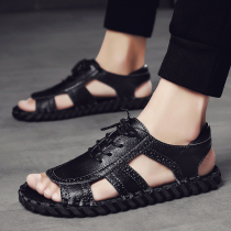 Sandals Summer breathable 2022 New mens casual beach shoes Soft bottom Driving Dual-purpose outdoor mens slippers