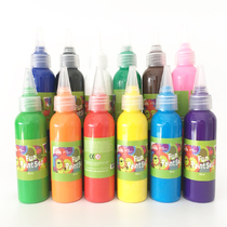 60ML Children Painting Graffiti Watercolor Paint Hand Finger Painting Paint Suit Non-toxic Washable Toddler Fine Art Material