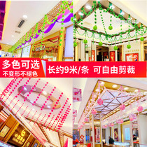 Spring Mall Jewelery Shop Window Decoration Pendant Placement Creative Solid Snowspun Flowers Floral Strips Hang Accessories