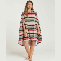 BILLABONG FEMALE ADULT COTTON Hooded Pullover WITH CUFFS Towel COAT BEACH SURFING Yukata Poncho CAPE