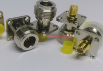 SMA N-KFK Radio Frequency coaxial small square disc adapter SMA mother-to-N mother 17 5 flange high-frequency RF adapter