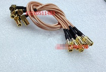 SMB-KKW RF coaxial Teflon silver plated jumper SMB female elbow turn SMB female elbow turn SMB female 50 ohm AP high frequency line
