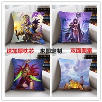 Hot hearthstone legend Gianna hand-made Uther Valera with the same surrounding pillow head custom gift